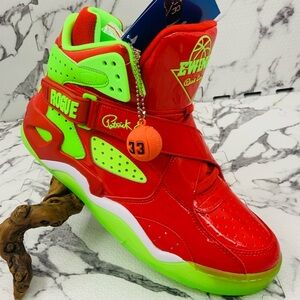 Men’s Patrick Ewing Red | Lime Green Sneakers NWT